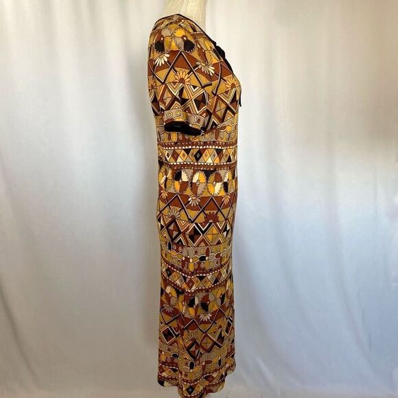 Rare Vintage 60s Westover Walker Mod Dress Midi-Knee Length Womens Floral Retro - Picture 2 of 14